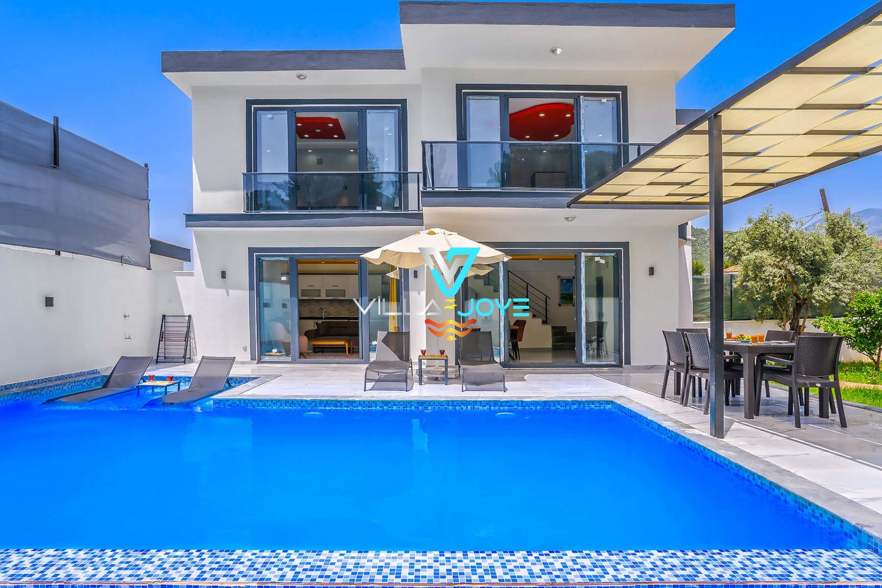 Antalya, Kalkan'da 2 Odalı, 3 Banyolu, 4 Kişiye Kadar Konaklamalı, Kiralık Villa - No: 281