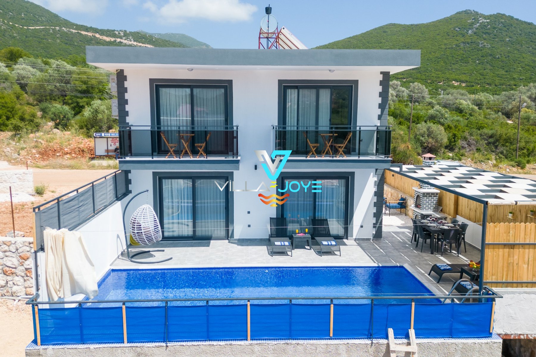 Antalya, Kaş'ta 3 Odalı, 3 Banyolu, 6 Kişiye Kadar Konaklamalı, Kiralık Villa - No: 283