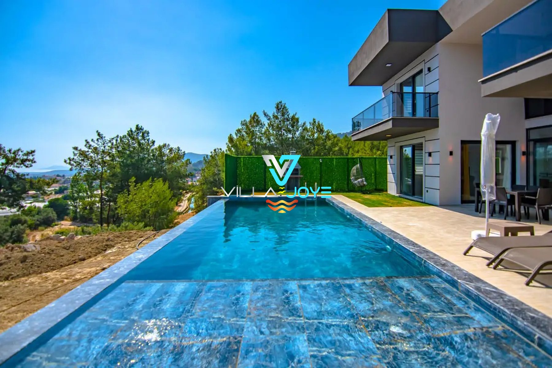 Muğla, Fethiye'de 3 Odalı, 3 Banyolu, 5 Kişiye Kadar Konaklamalı, Kiralık Villa - No: 284