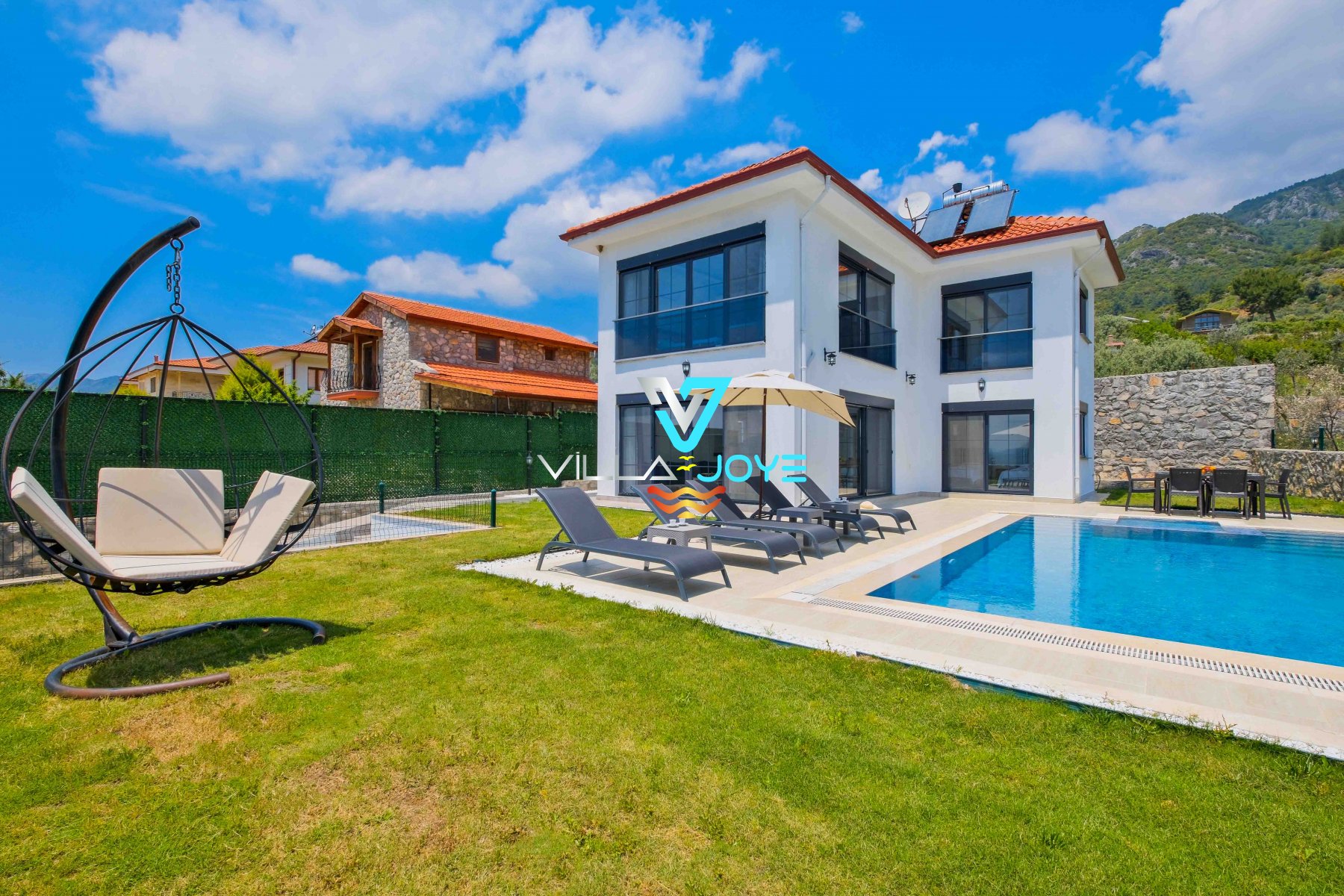 Muğla, Fethiye'de 3 Odalı, 3 Banyolu, 6 Kişiye Kadar Konaklamalı, Kiralık Villa - No: 288