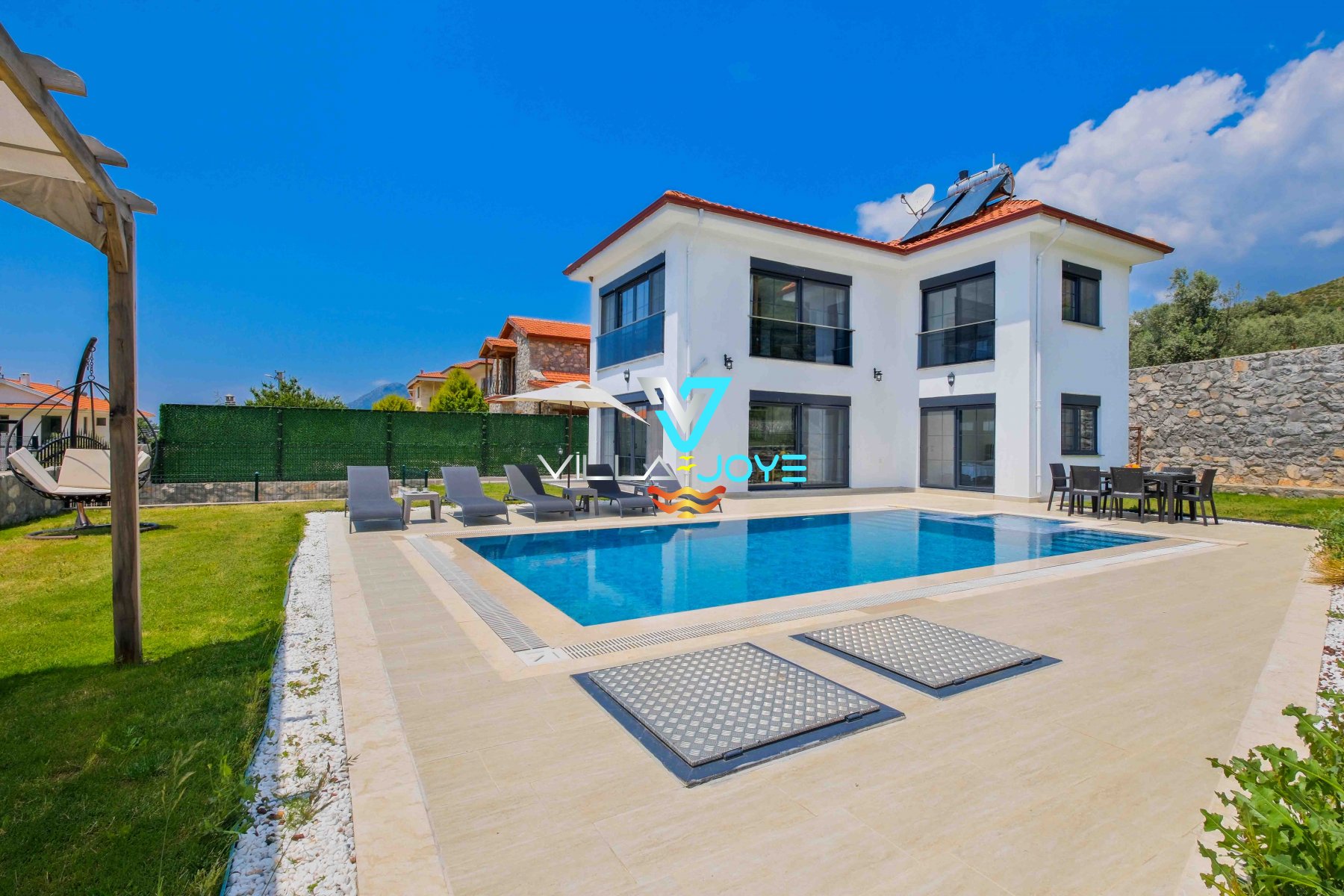Muğla, Fethiye'de 3 Odalı, 3 Banyolu, 6 Kişiye Kadar Konaklamalı, Kiralık Villa - No: 288