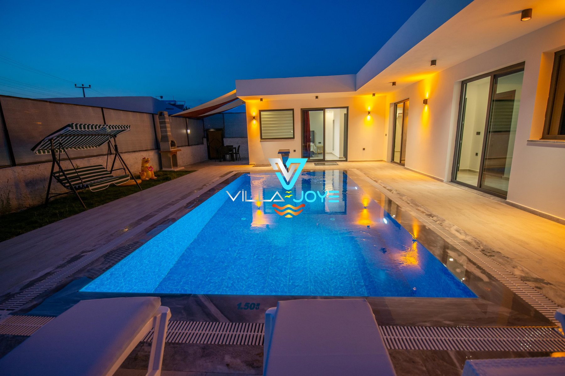 Muğla, Fethiye'de, 2 Odalı, 2 Banyolu, 4 Kişiye Kadar Konaklamalı Kiralık Villa - No: 291-2