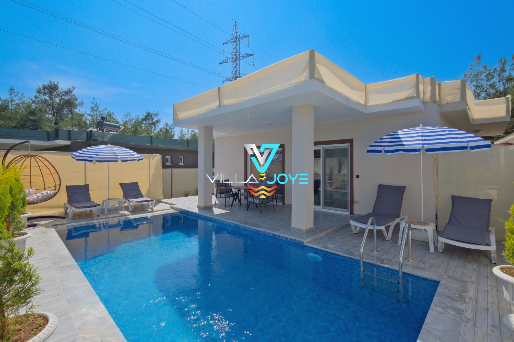 Muğla, Fethiye'de, 2 Odalı, 2 Banyolu, 4 Kişiye Kadar Konaklamalı Kiralık Villa - No: 294