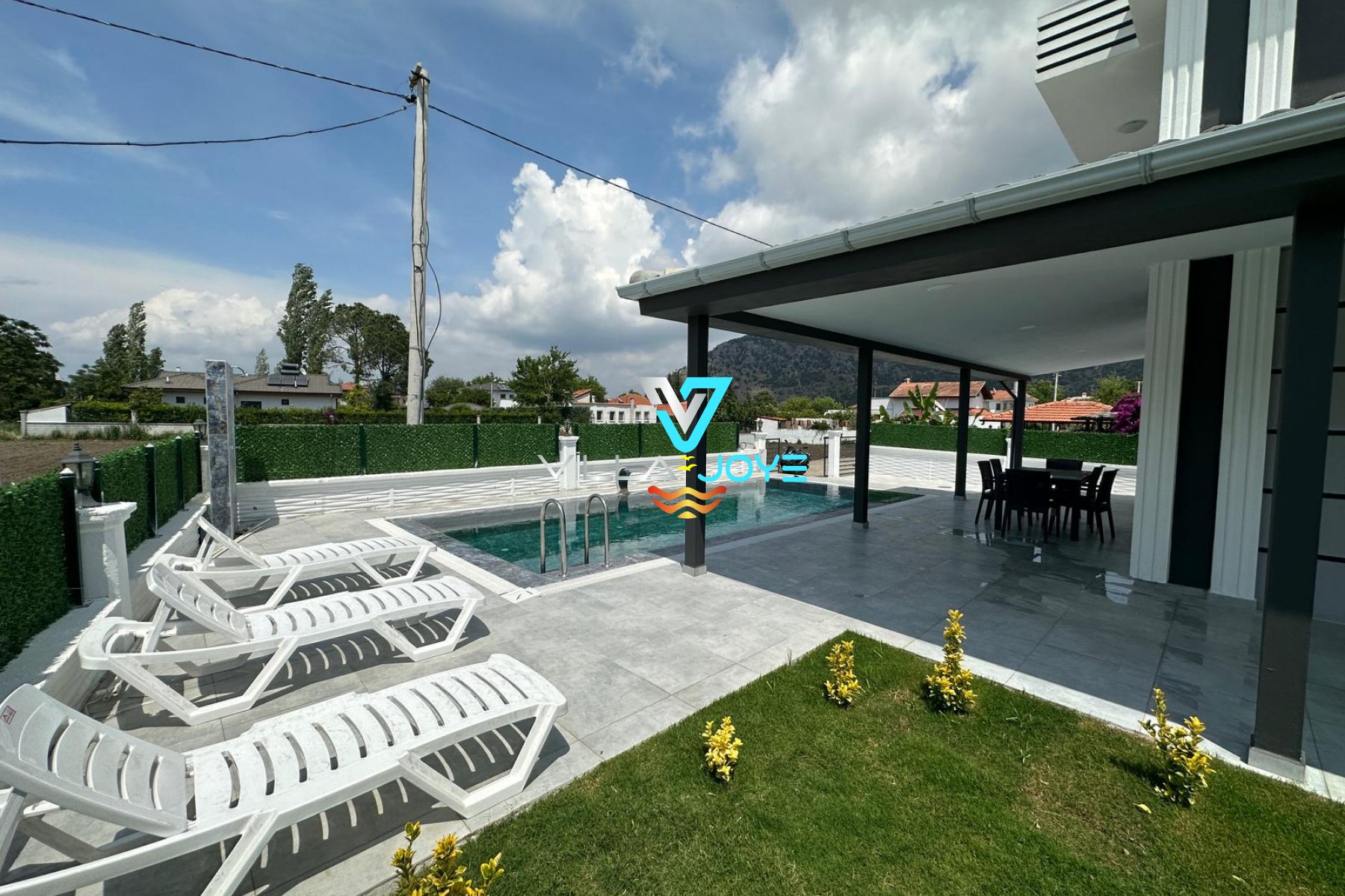 Muğla, Dalyan'da, 4 Odalı, 4 Banyolu, 8 Kişiye Kadar Konaklamalı Kiralık Villa - No: 296-2