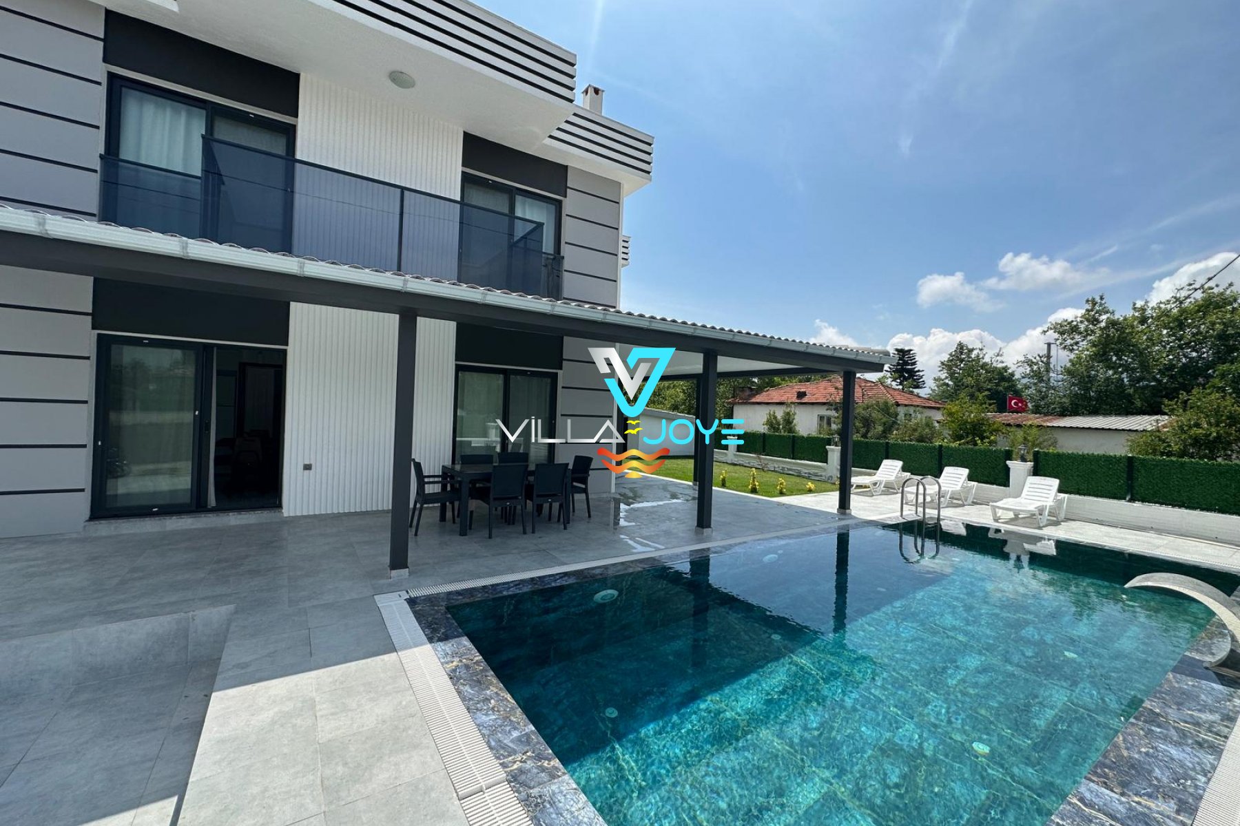 Muğla, Dalyan'da, 4 Odalı, 4 Banyolu, 8 Kişiye Kadar Konaklamalı Kiralık Villa - No: 296-2