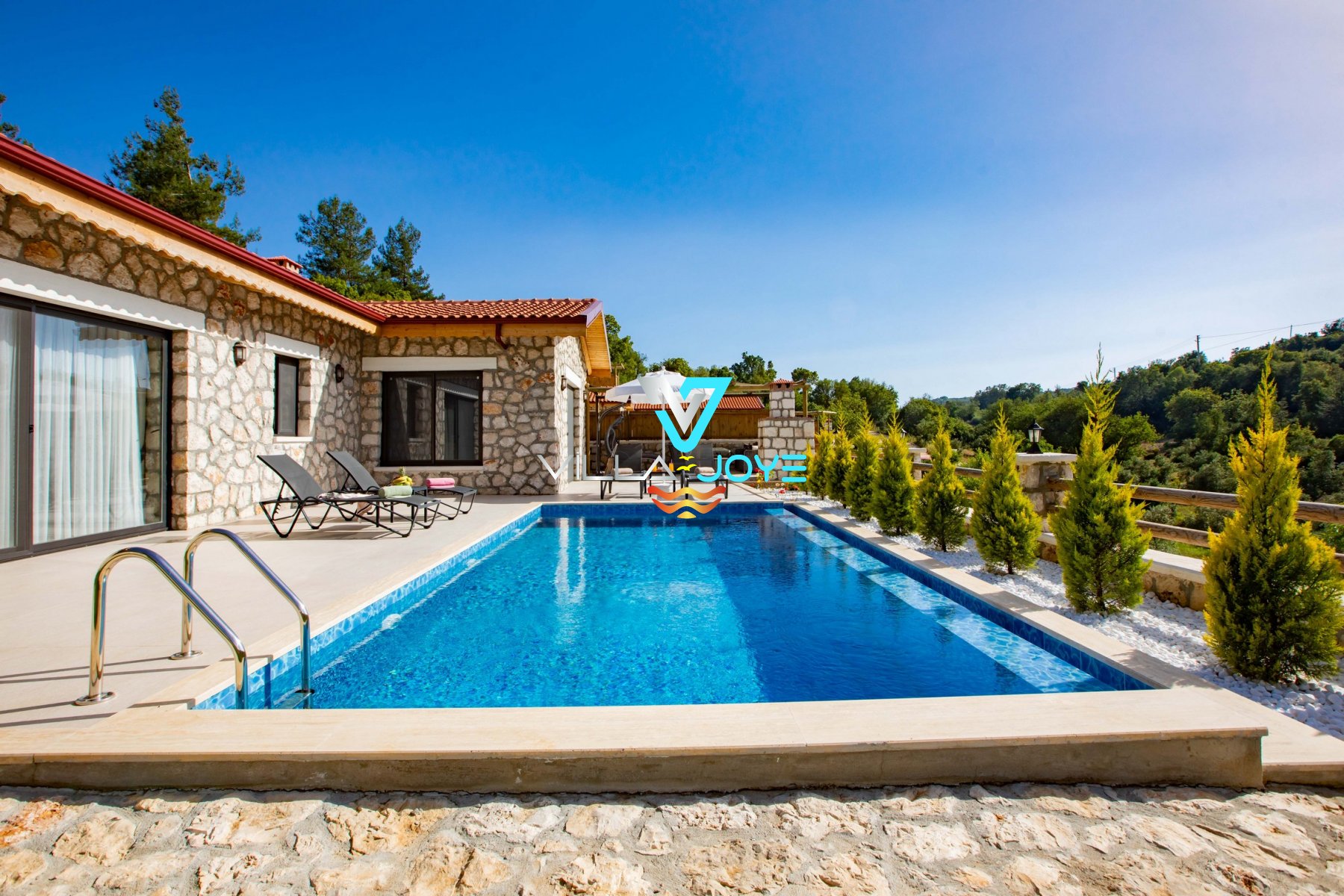 Antalya, Kaş'ta, 2 Odalı, 2 Banyolu, 4 Kişiye Kadar Konaklamalı Kiralık Villa - No: 298-2