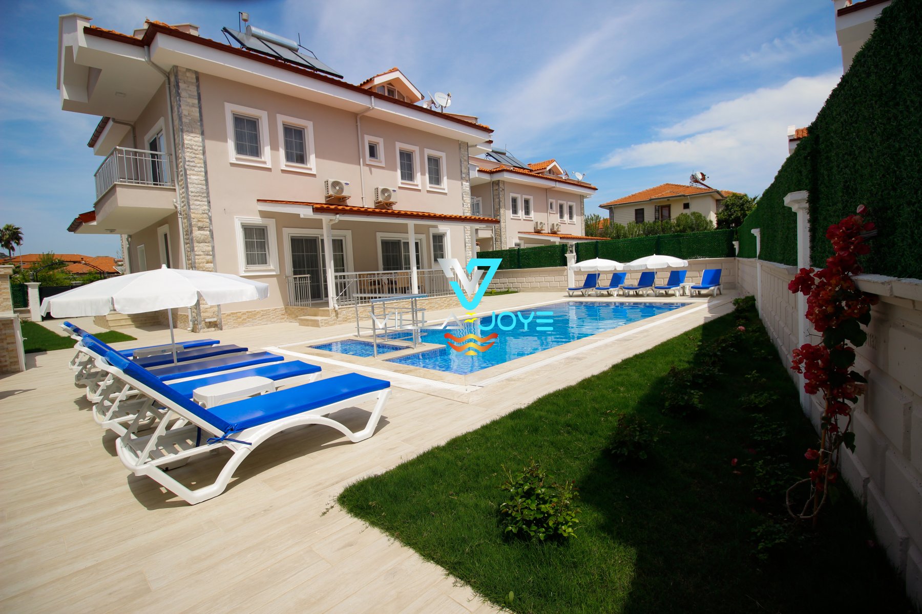 Muğla, Dalyan'da 5 Odalı, 6 Banyolu, 10 Kişiye Kadar Konaklamalı, Kiralık Villa - No: 35-2