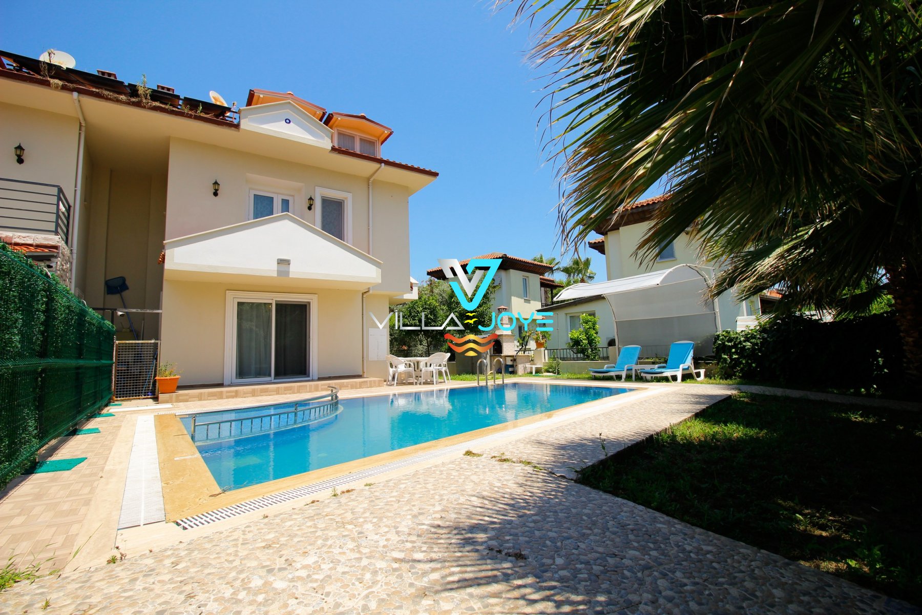 Muğla, Dalyan'da, 3 Odalı, 4 Banyolu, 6 Kişiye Kadar Konaklamalı Kiralık Villa - No: 301