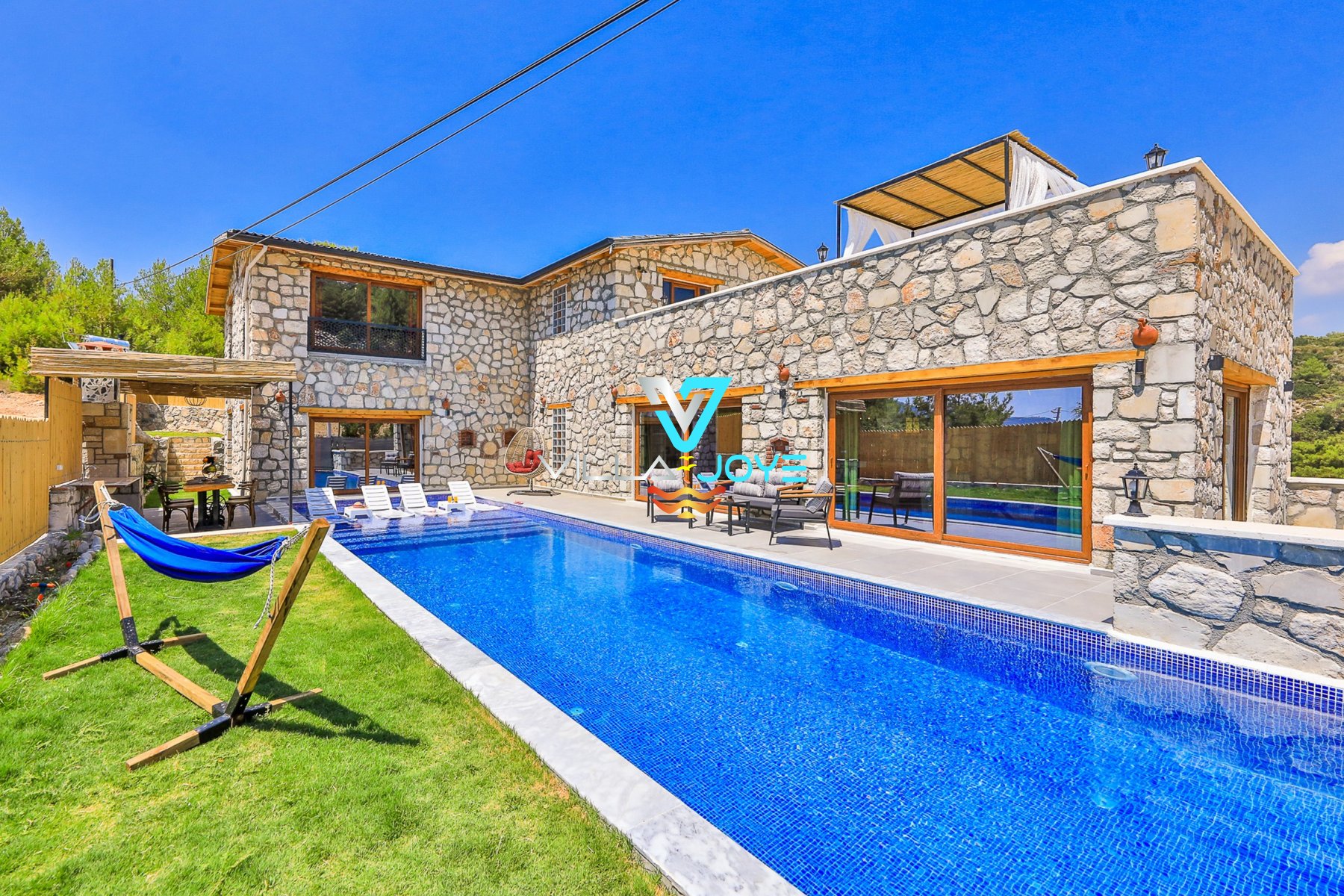 Antalya, Kalkan'da, 2 Odalı, 3 Banyolu, 5 Kişiye Kadar Konaklamalı Kiralık Villa - No: 304