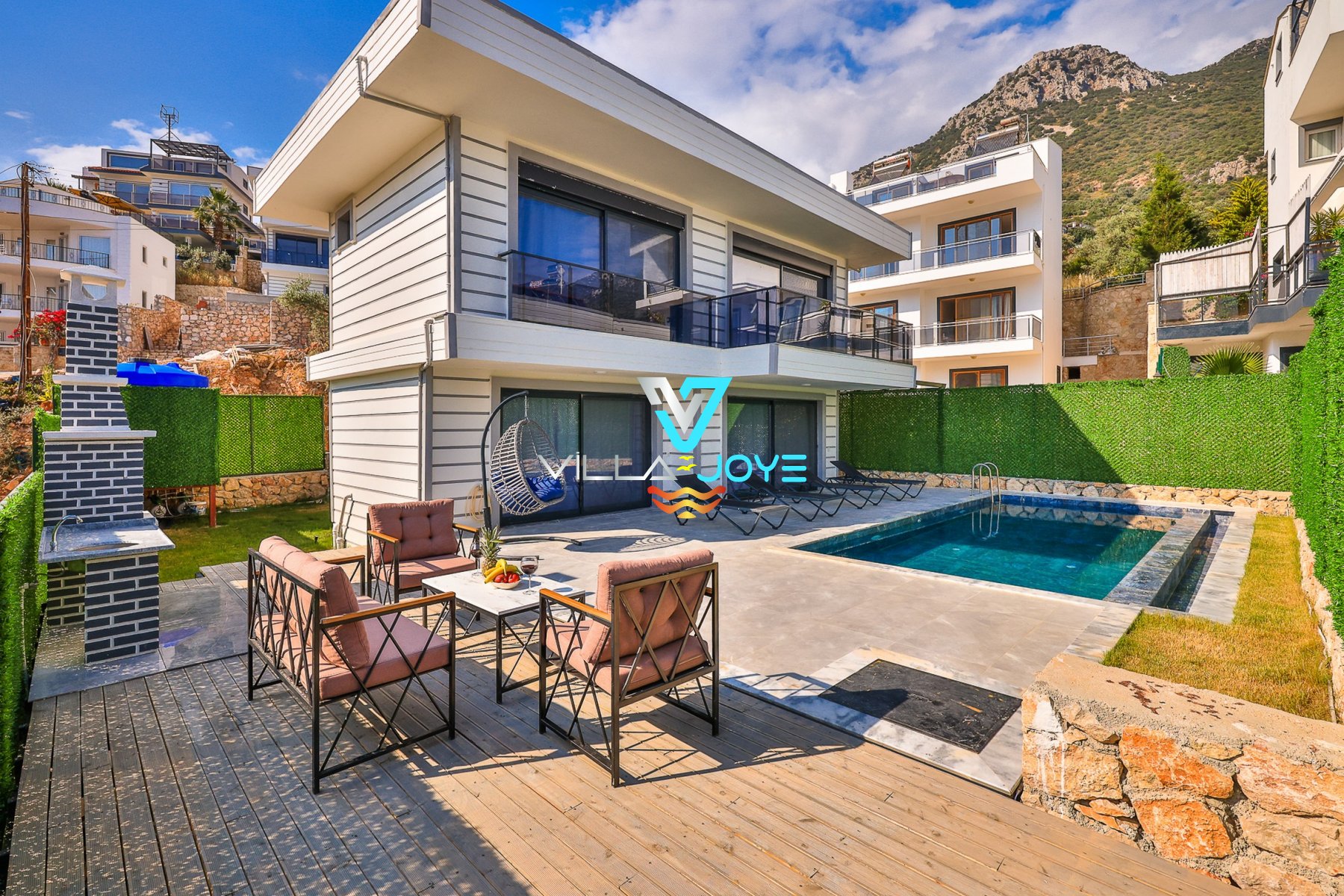 Antalya, Kalkan'da, 2 Odalı, 2 Banyolu, 4 Kişiye Kadar Konaklamalı Kiralık Villa - No: 305-2