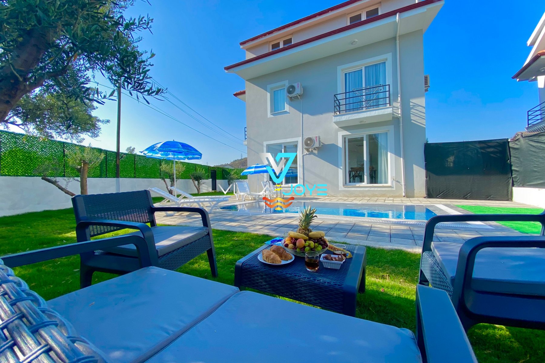Muğla, Fethiye'de, 2 Odalı, 2 Banyolu, 4 Kişiye Kadar Konaklamalı Kiralık Villa - No: 310