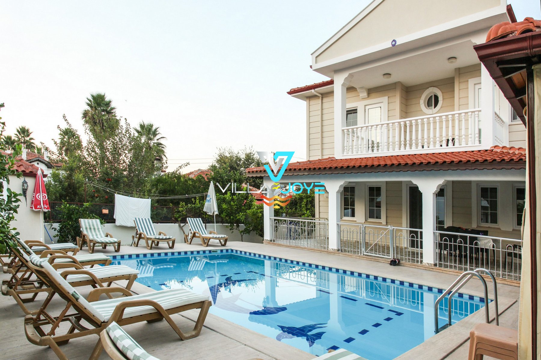 Muğla, Dalyan'da, 5 Odalı, 5 Banyolu, 10 Kişiye Kadar Konaklamalı Kiralık Villa - No: 311