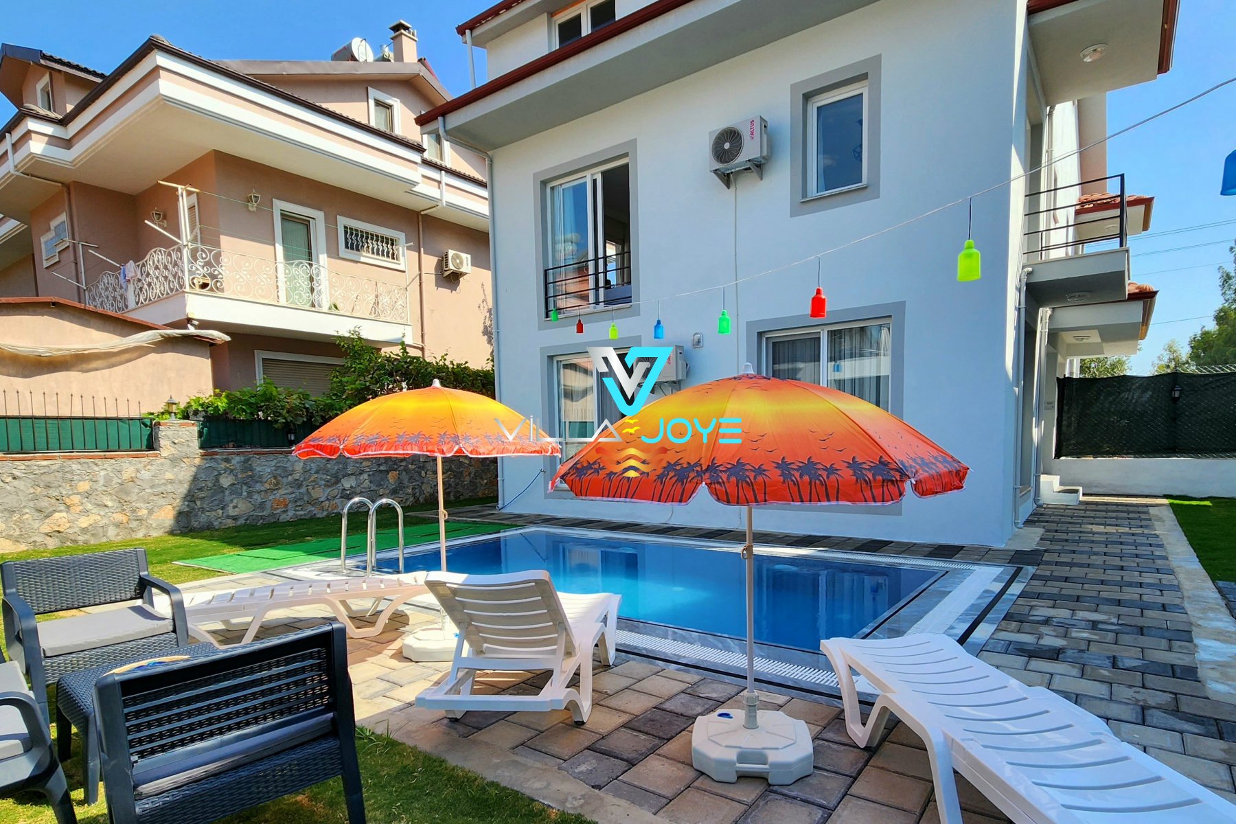 Muğla, Fethiye'de, 2 Odalı, 2 Banyolu, 4 Kişiye Kadar Konaklamalı Kiralık Tatil Evi - No: 316