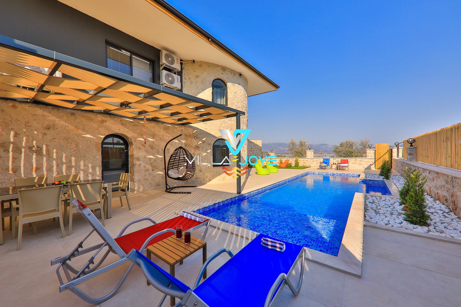 Muğla, Seydikemer'de 3 Odalı, 3 Banyolu, 6 Kişiye Kadar Konaklamalı, Kiralık Villa - No: 37-2