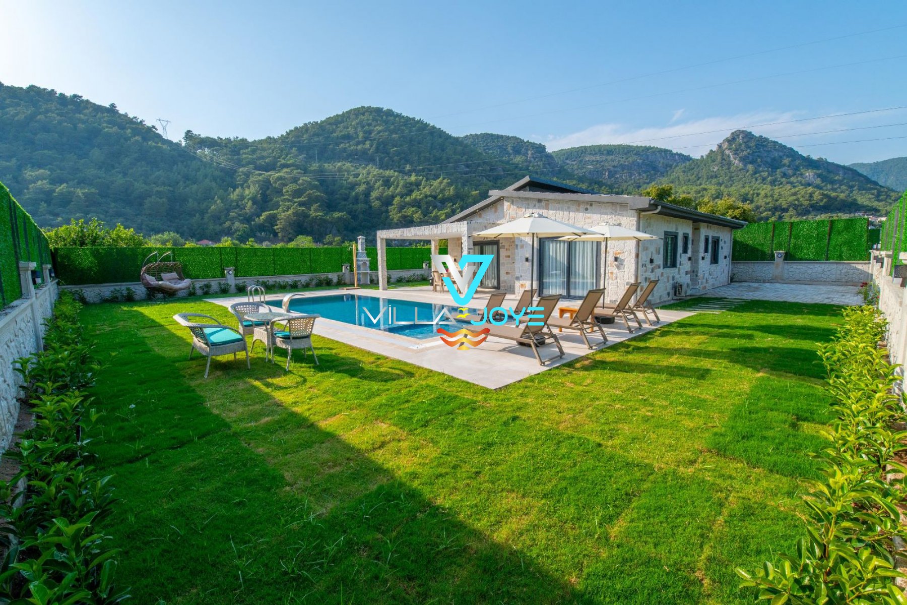Muğla, Göcek'te, 3 Odalı, 3 Banyolu, 6 Kişiye Kadar Konaklamalı Kiralık Tatil Evi - No: 330