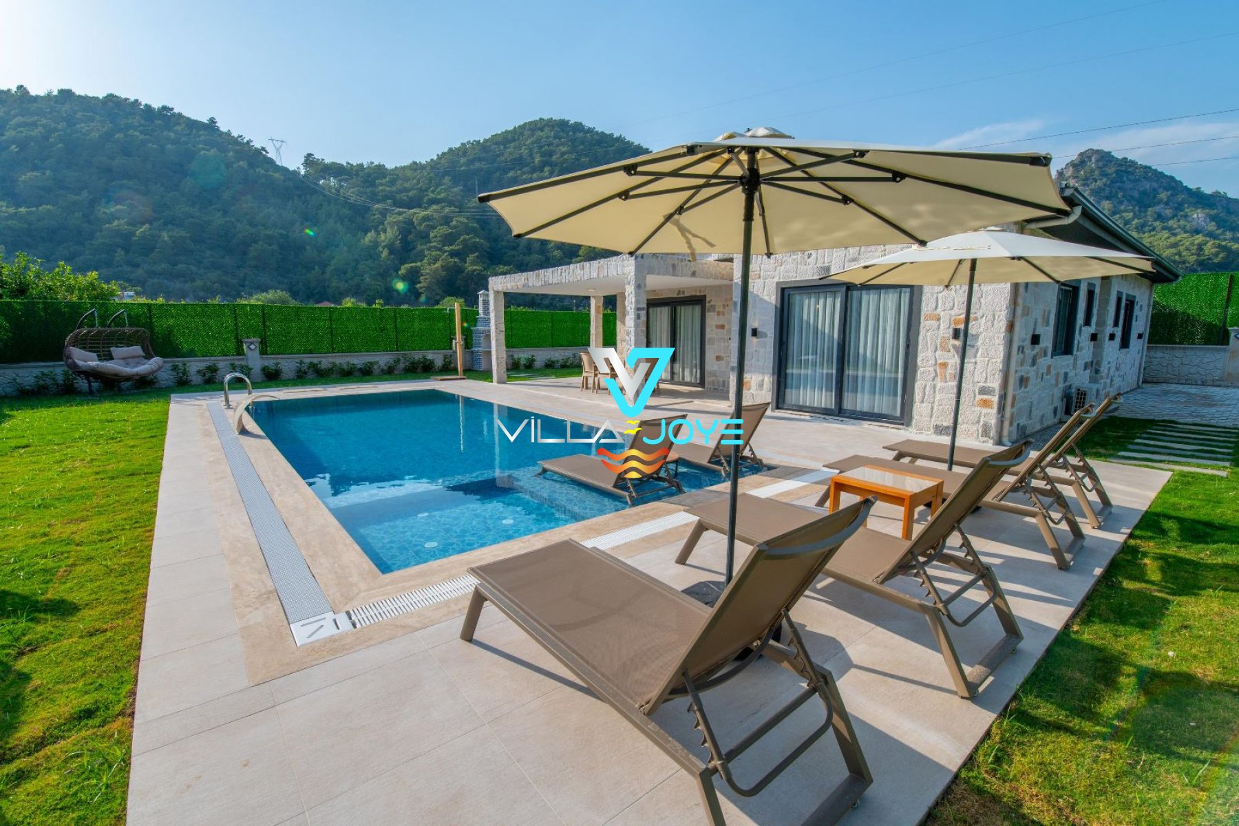 Muğla, Göcek'te, 3 Odalı, 3 Banyolu, 6 Kişiye Kadar Konaklamalı Kiralık Tatil Evi - No: 330