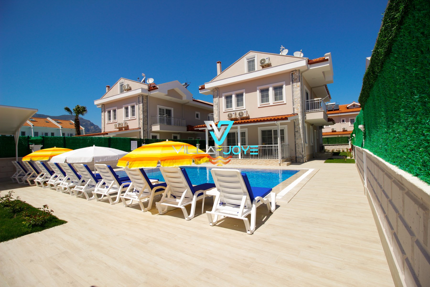 Muğla, Dalyan'da 5 Odalı, 6 Banyolu, 10 Kişiye Kadar Konaklamalı, Kiralık Villa - No: 38-2