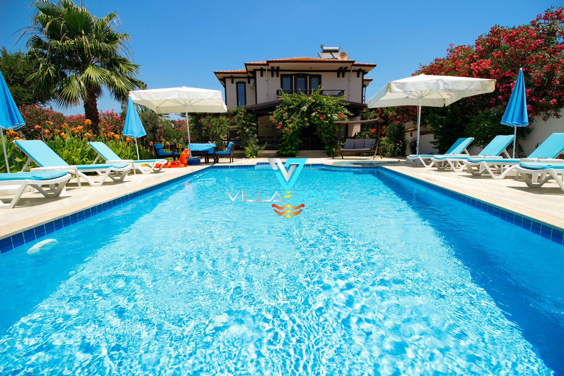 Muğla, Dalyan'da 4 Odalı, 4 Banyolu, 9 Kişiye Kadar Konaklamalı, Kiralık Villa - No: 40