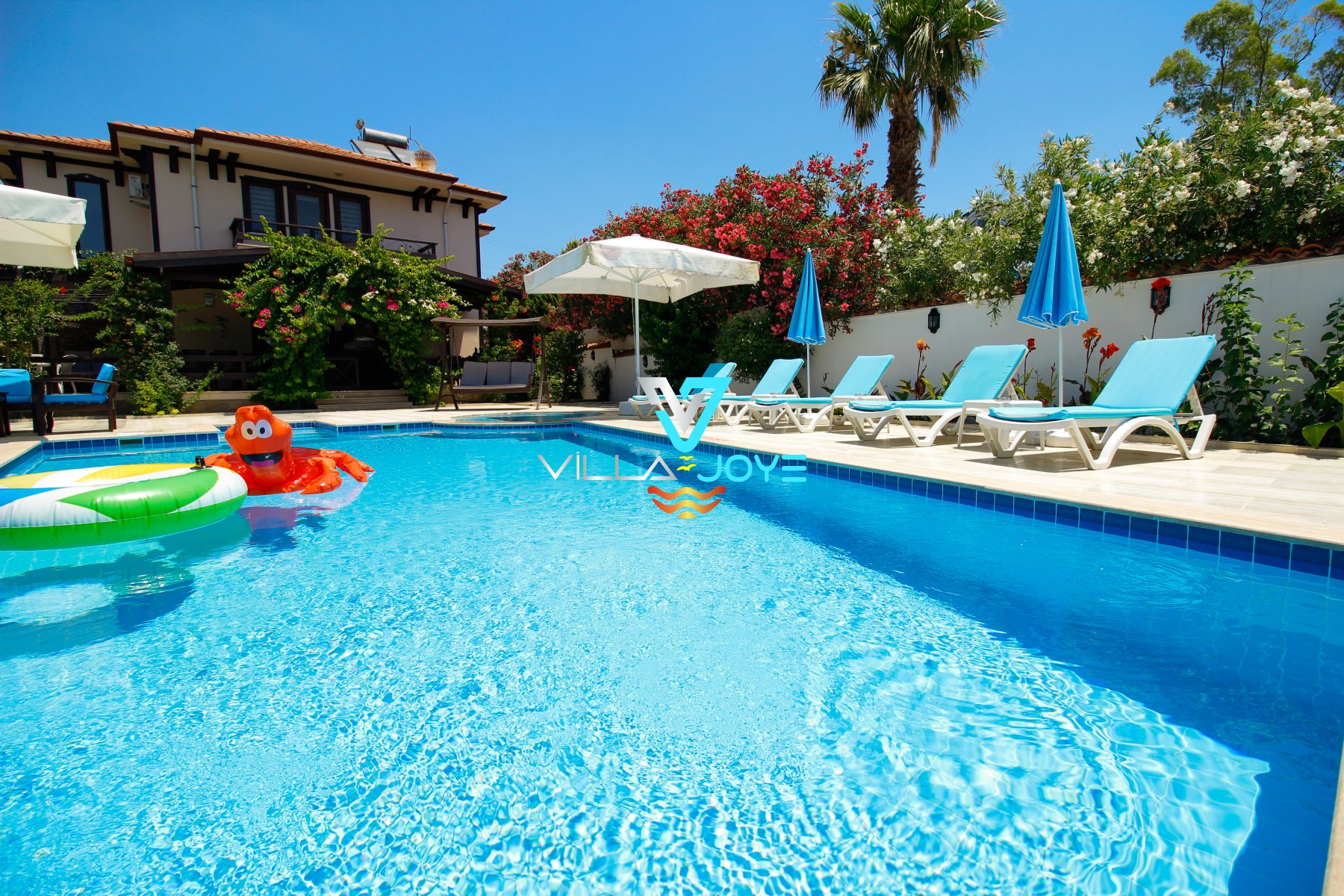 Muğla, Dalyan'da 4 Odalı, 4 Banyolu, 9 Kişiye Kadar Konaklamalı, Kiralık Villa - No: 40