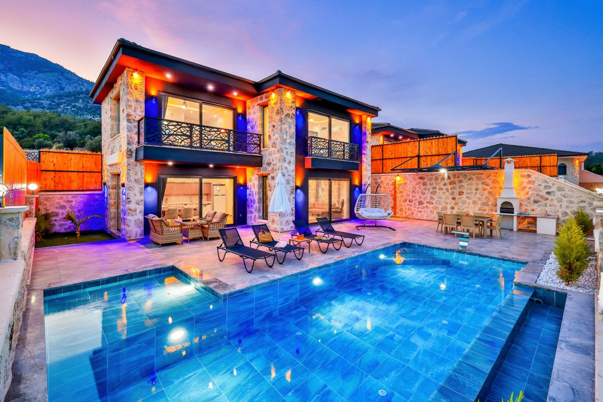 Muğla, Seydikemer'de 2 Odalı, 2 Banyolu, 4 Kişiye Kadar Konaklamalı, Kiralık Tatil Evi - No: 353-2