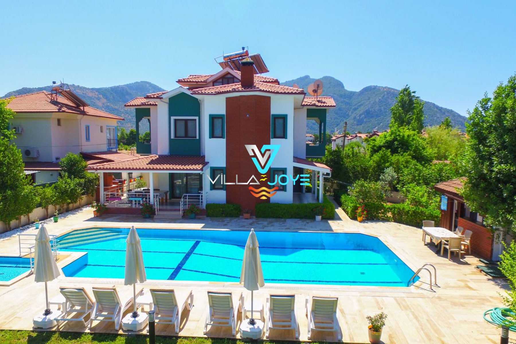 Muğla, Dalyan'da 5 Odalı, 4 Banyolu, 10 Kişiye Kadar Konaklamalı, Kiralık Villa - No: 41