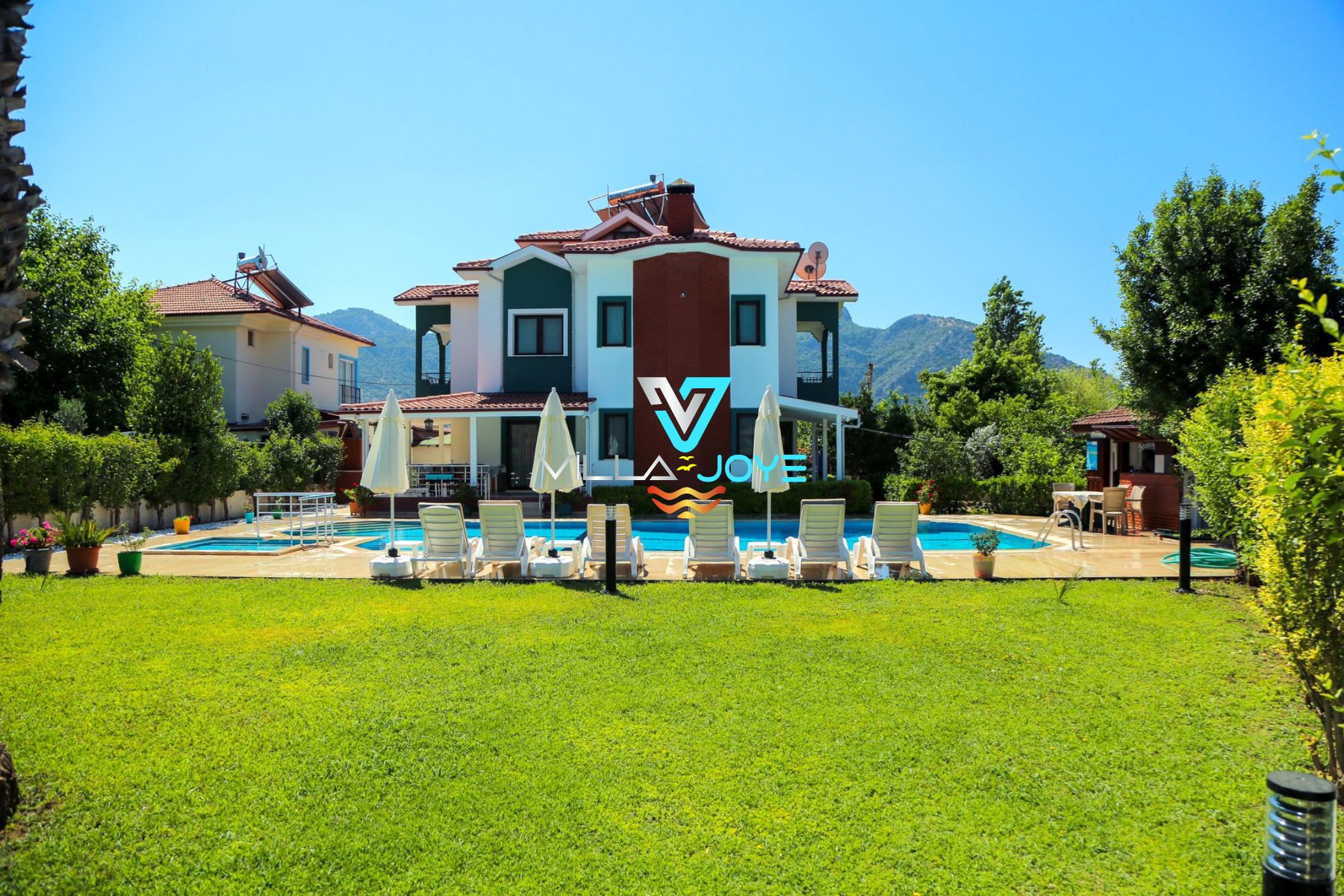 Muğla, Dalyan'da 5 Odalı, 4 Banyolu, 10 Kişiye Kadar Konaklamalı, Kiralık Villa - No: 41