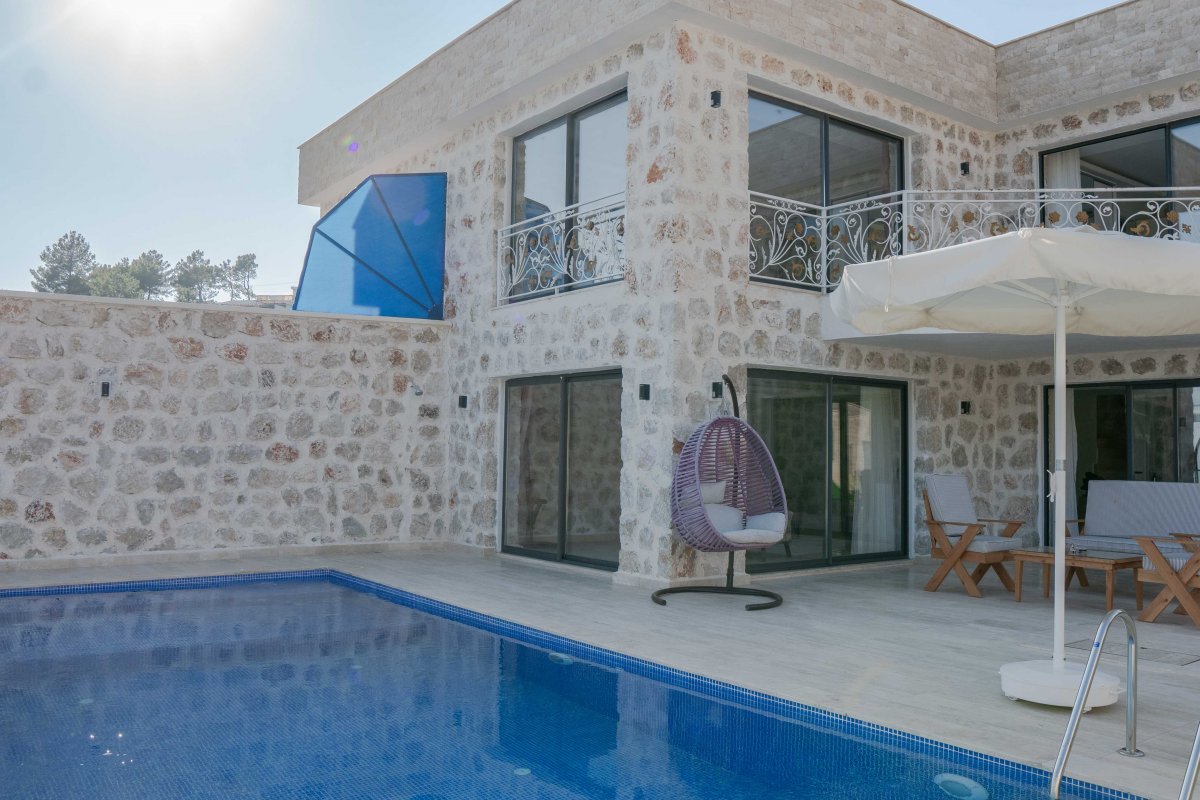 Antalya, Kalkan'da 2 Odalı, 3 Banyolu, 4 Kişiye Kadar Konaklamalı, Kiralık Tatil Evi - No: 375-2