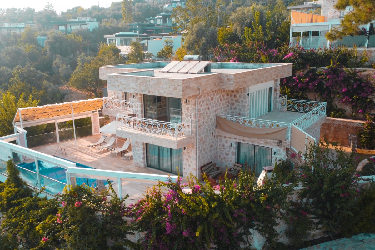 Antalya, Kalkan'da 2 Odalı, 3 Banyolu, 4 Kişiye Kadar Konaklamalı, Kiralık Tatil Evi - No: 375-6