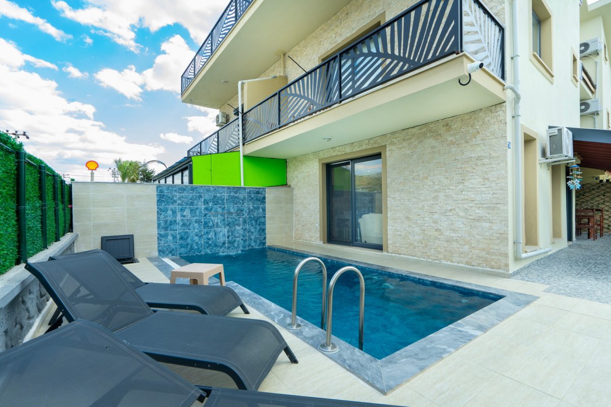 Muğla, Fethiye'de 4 Odalı, 2 Banyolu, 8 Kişiye Kadar Konaklamalı, Kiralık Tatil Evi - No: 399