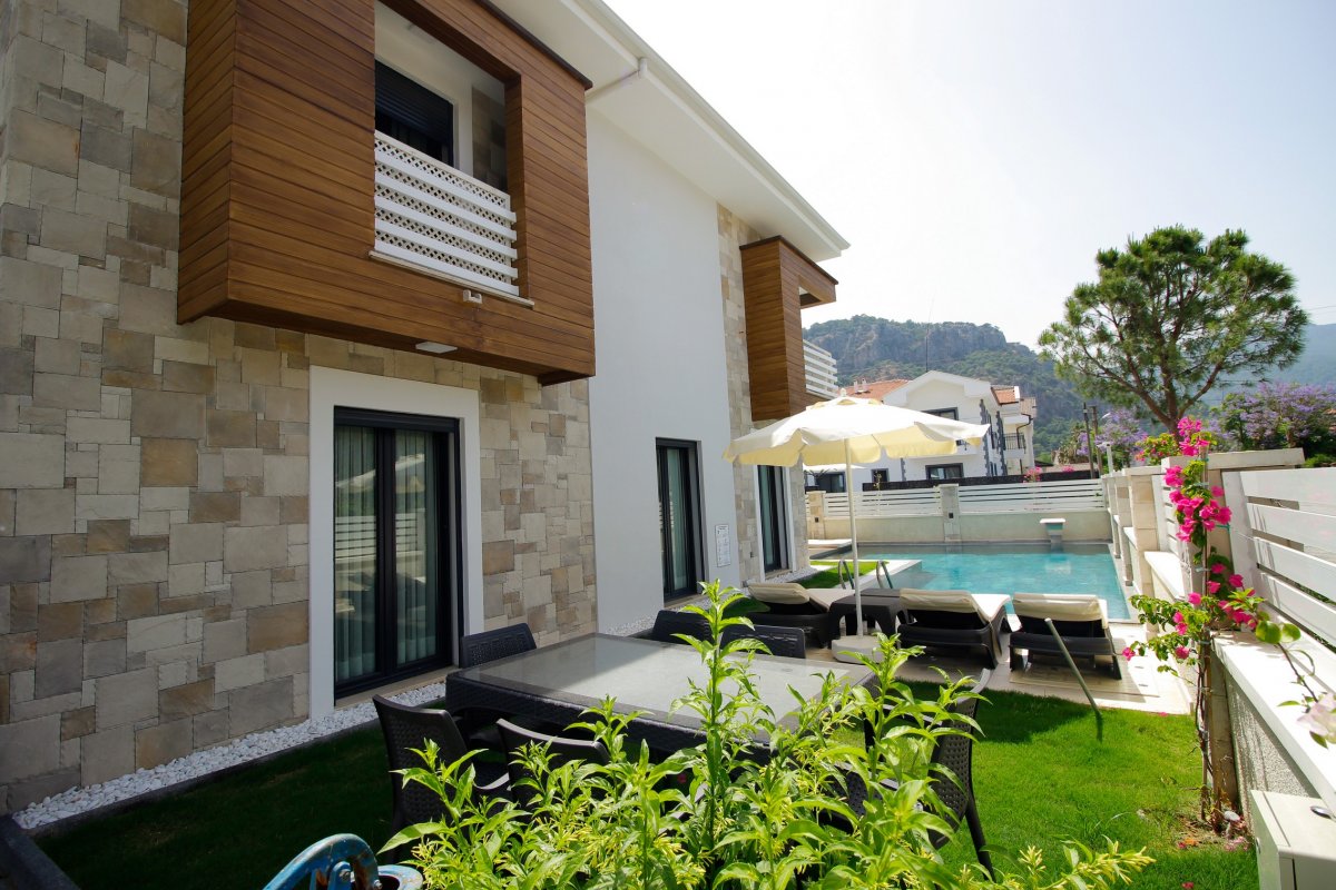 Muğla, Dalyan'da, 4 Odalı, 4 Banyolu, 8 Kişiye Kadar Konaklamalı Kiralık Tatil Evi - No: 432-2