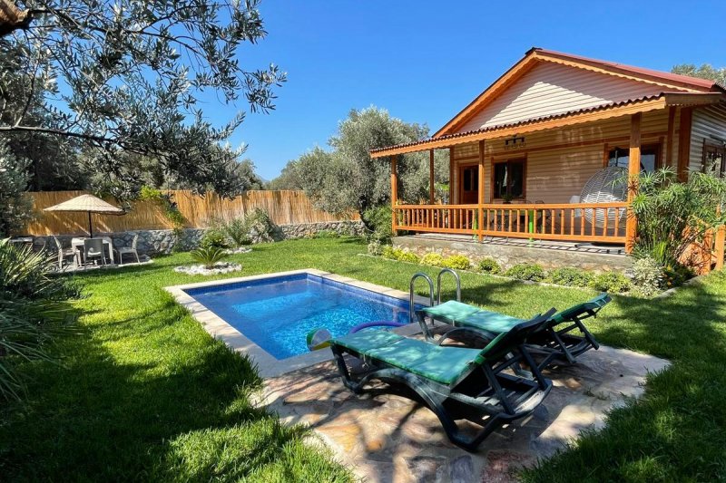 Muğla, Datça'da 2 Odalı, 1 Banyolu, 4 Kişiye Kadar Konaklamalı, Kiralık Villa - No: 53-2