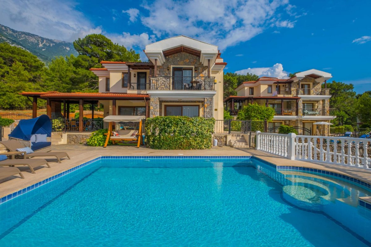 Muğla, Fethiye'de 3 Odalı, 3 Banyolu 6 Kişiye Kadar Konaklamalı Kiralık Tatil Evi - No: 509