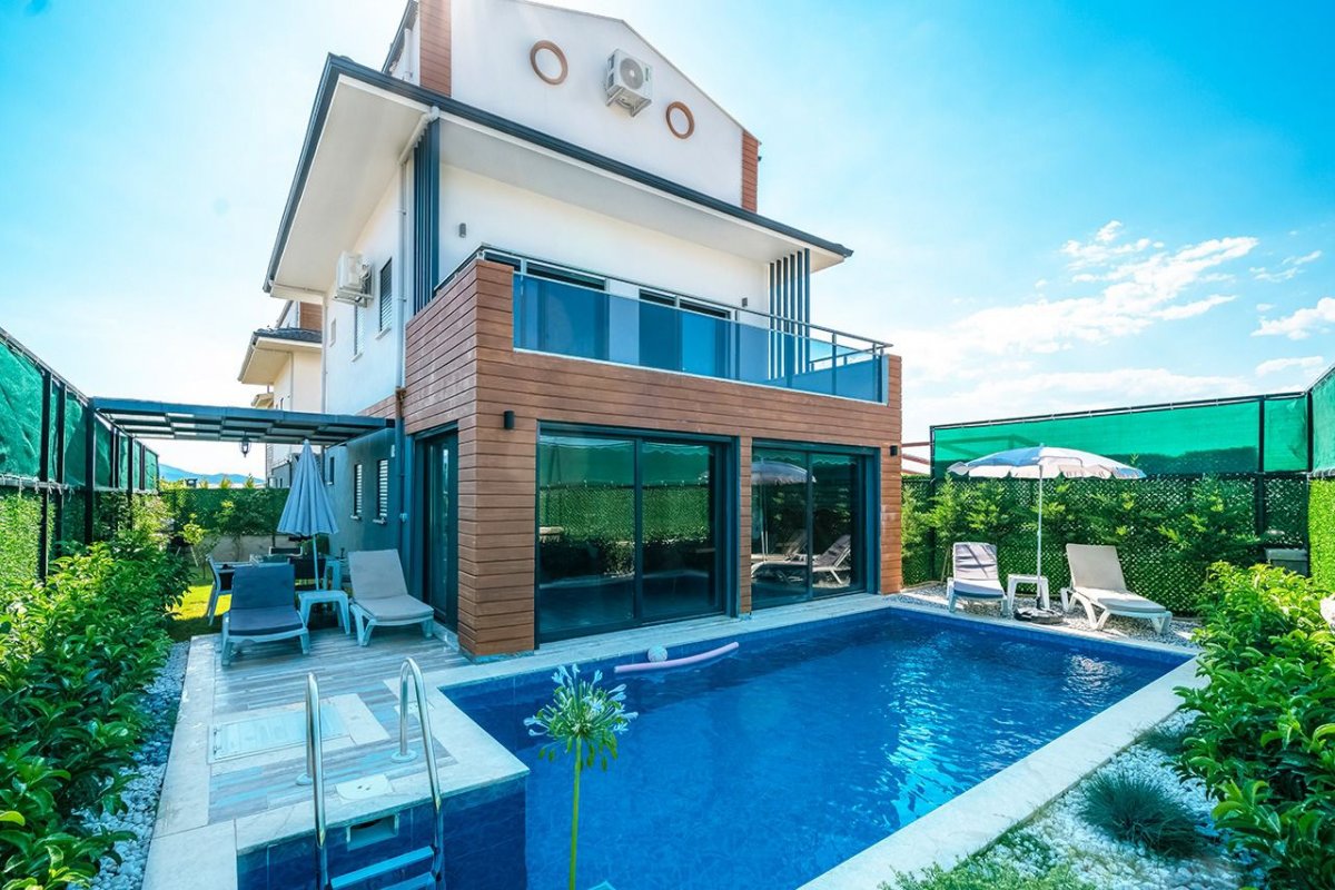 Muğla, Fethiye'de 3 Odalı, 2 Banyolu, 6 Kişiye Kadar Konaklamalı, Kiralık Villa - No: 63