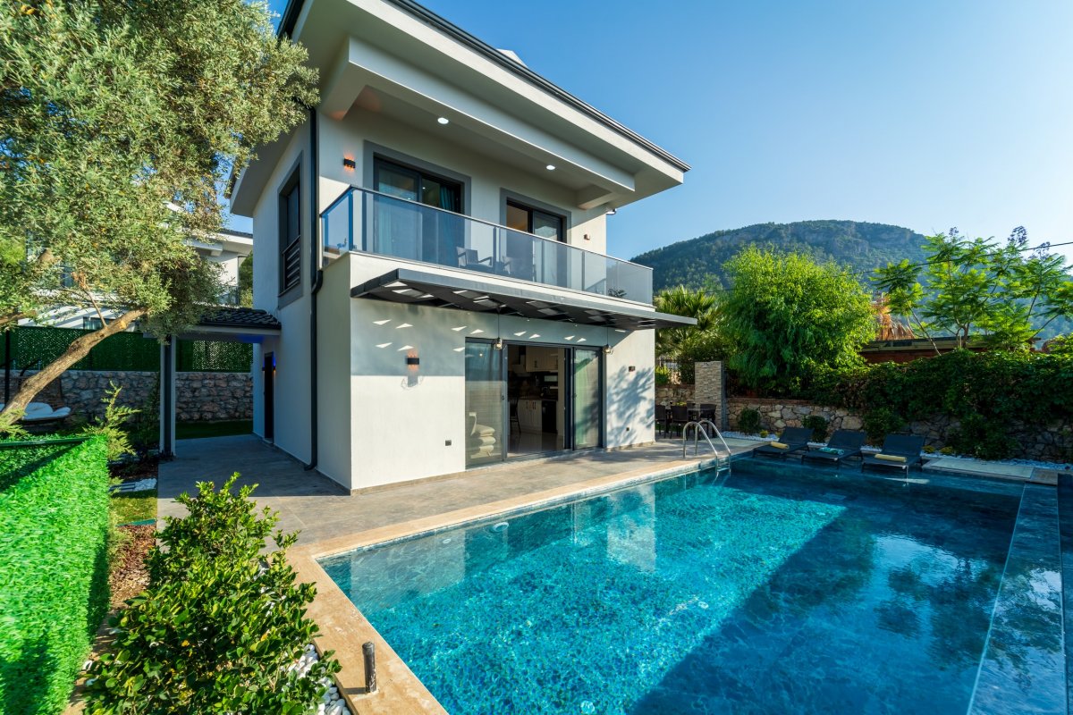 Muğla, Fethiye'de 3 Odalı, 3 Banyolu 6 Kişiye Kadar Konaklamalı Kiralık Tatil Evi - No: 538-1