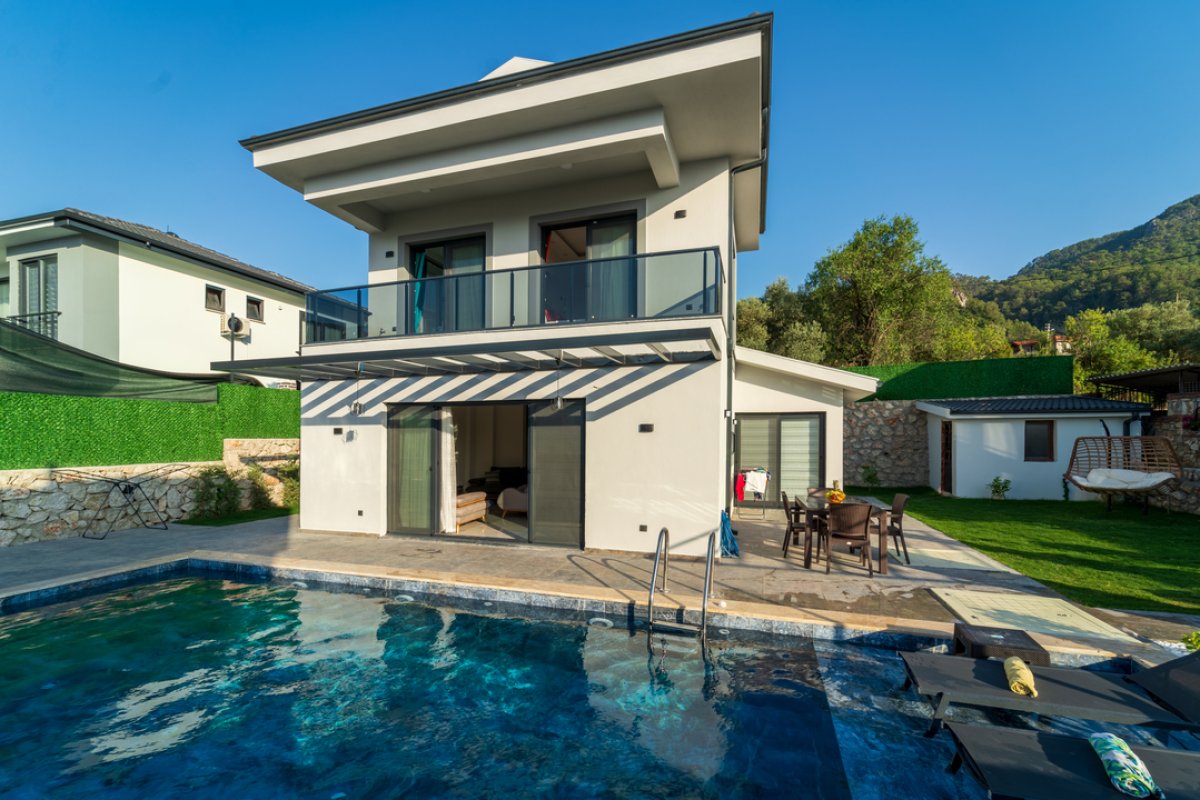 Muğla, Fethiye'de 3 Odalı, 3 Banyolu 6 Kişiye Kadar Konaklamalı Kiralık Tatil Evi - No: 538-2