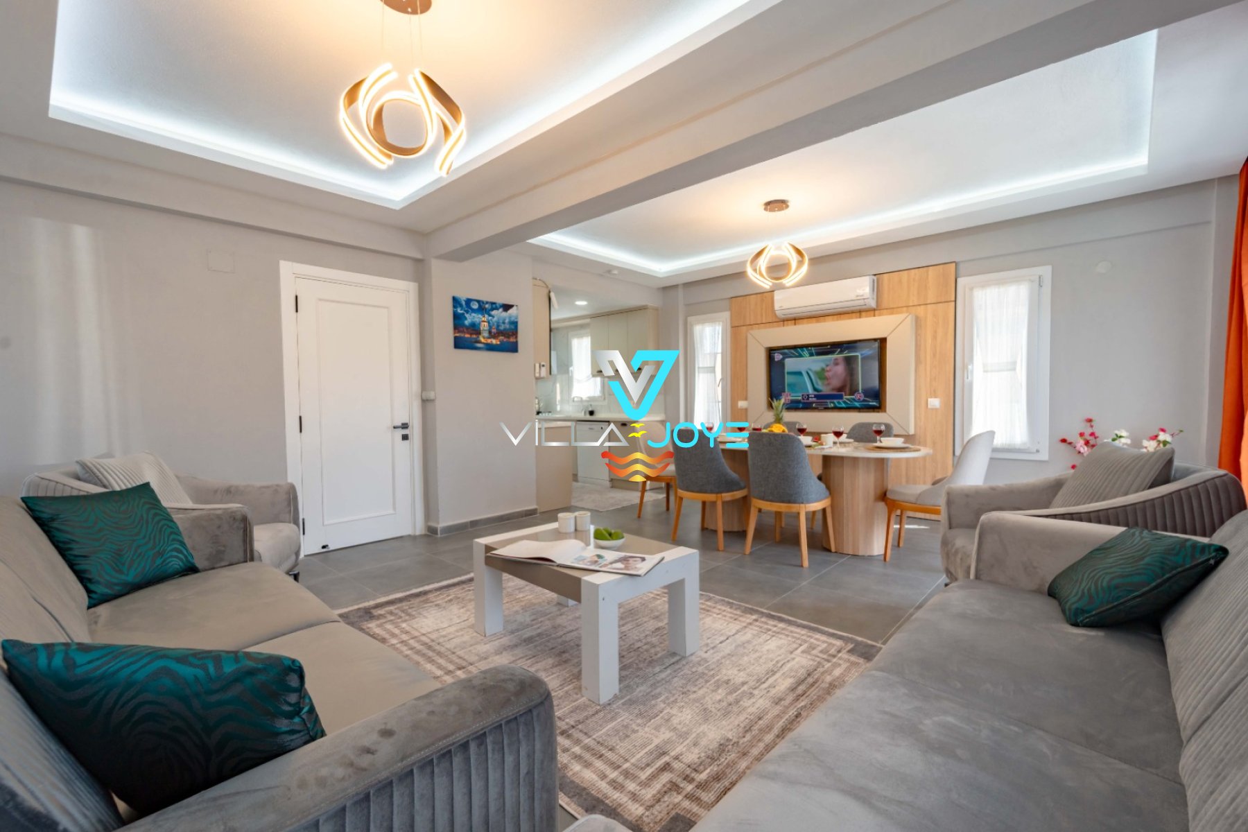 Muğla, Seydikemer'de 3 Odalı, 3 Banyolu 6 Kişiye Kadar Konaklamalı Kiralık Tatil Evi - No: 573-1 Muğla, Seydikemer'de 3 Odalı, 3 Banyolu 6 Kişiye Kadar Konaklamalı Kiralık Tatil Evi - No: 573-1