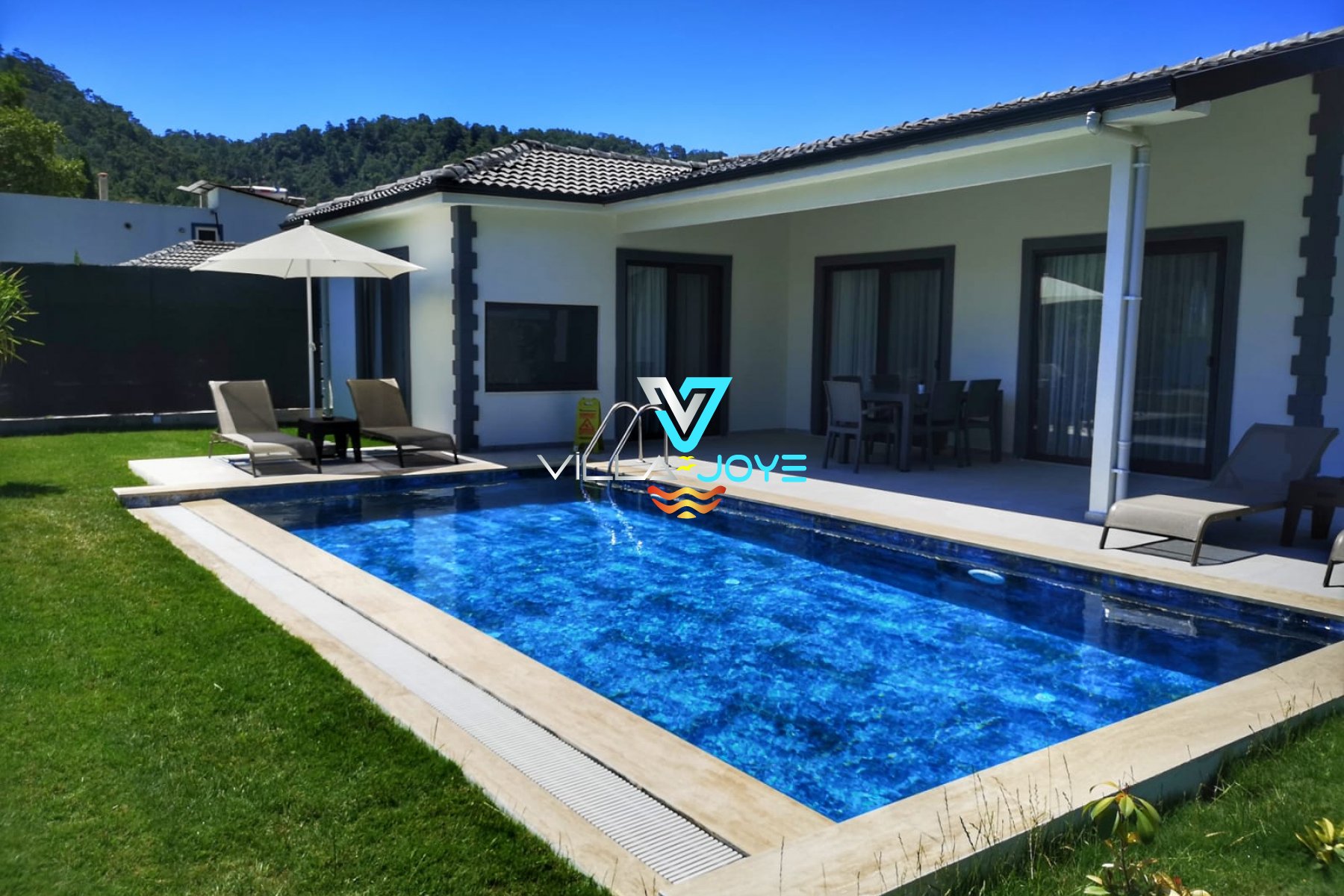 Muğla, Göcek'te 2 Odalı, 2 Banyolu, 4 Kişiye Kadar Konaklamalı Kiralık Villa - No:70-3