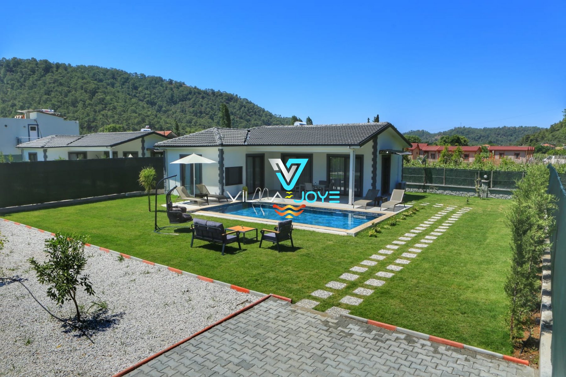 Muğla, Göcek'te 2 Odalı, 2 Banyolu, 4 Kişiye Kadar Konaklamalı Kiralık Villa - No:70-3