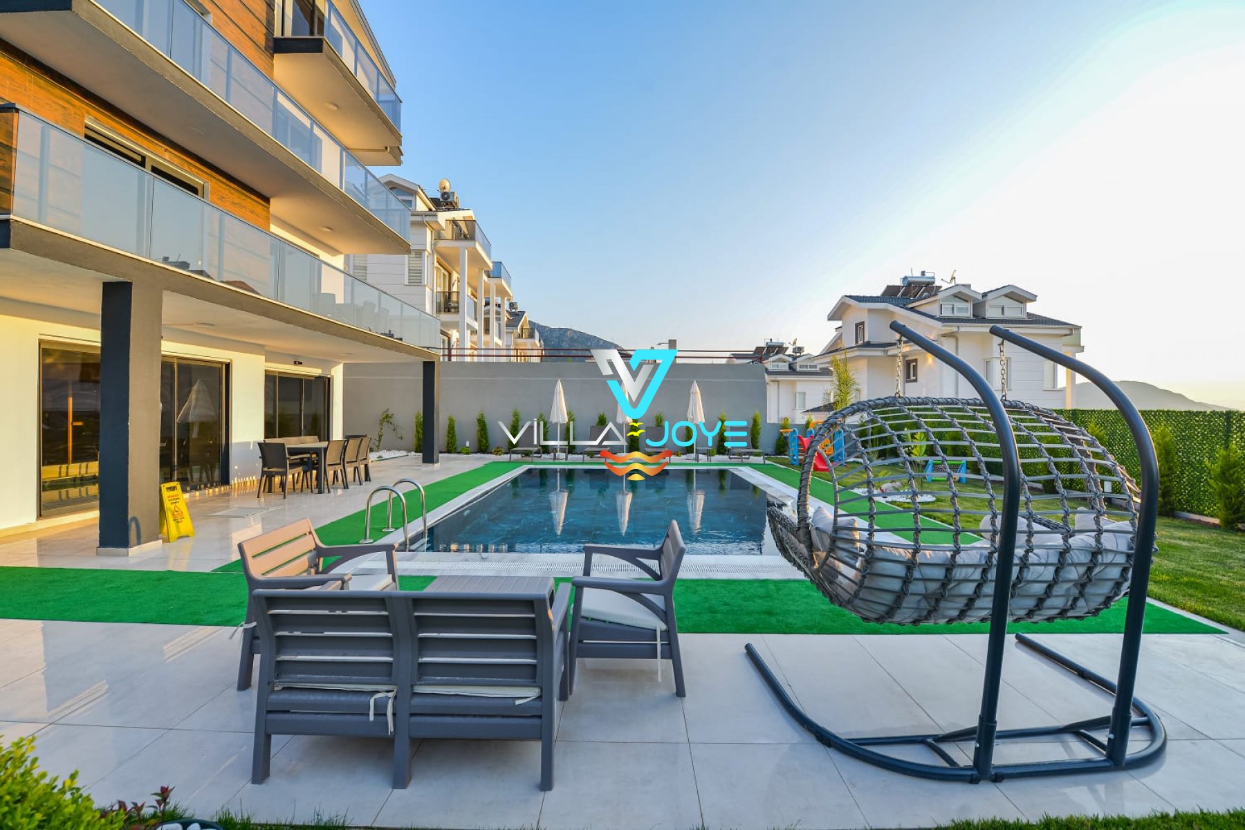Muğla, Fethiye'de 4 Odalı, 4 Banyolu, 8 Kişiye Kadar Konaklamalı, Kiralık Villa - No: 71-5