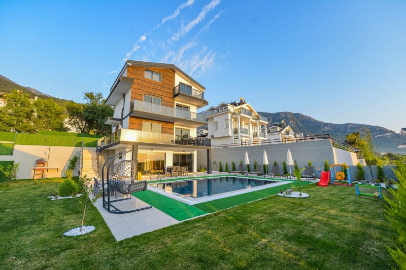 Muğla, Fethiye'de 4 Odalı, 4 Banyolu, 8 Kişiye Kadar Konaklamalı, Kiralık Villa - No: 71-5